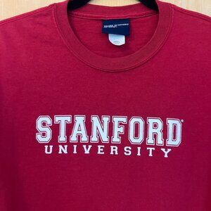 MV Sport Mens Vintage Y2K Stanford University Tee T-Shirt Size Small Red SP EXC